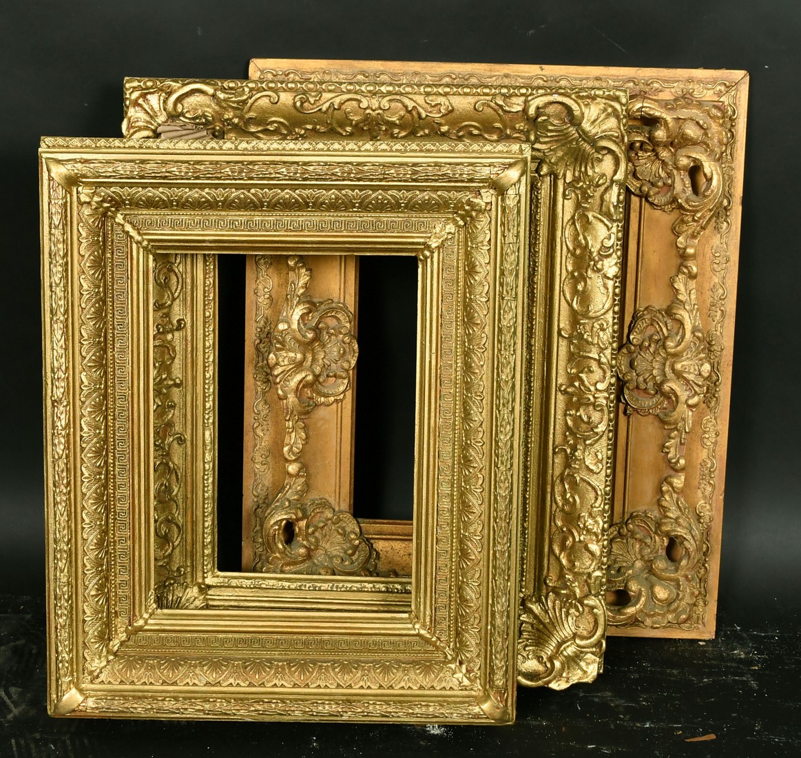 Three 19th Century gilt composition frames, 9 x 12", 10" x 13" and 8.5" x 12". - Image 2 of 2