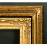 A 19th Century gilt composition frame, 20.5" x 16.5" and a later composition swept frame, 14" x