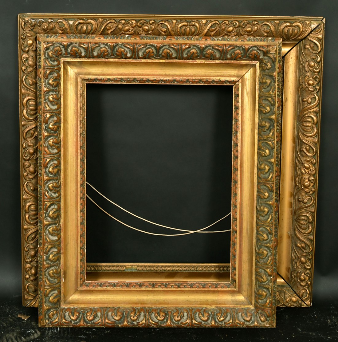 Two 20th Century gilt composition frames, one 14.5" x 14.5", the other 10" x 14". - Image 2 of 2