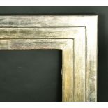 A 20th Century silvered frame, rebate size 33.5" x 30.5".
