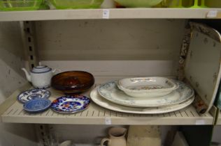 Decorative china to include serving dishes.