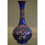 A cloisonne vase.