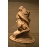 After Bruno Zach, a carved erotic sculpture.