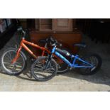 Two children's bikes.