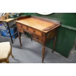 A 19th century mahogany side table / wash stand.