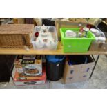 A large quantity of household china, glass and miscellaneous items.