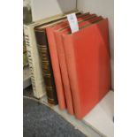 19th century pictures, three volumes, large quarto together with two other books relating to art.