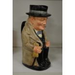 A Royal Doulton Toby jug of Winston Churchill.