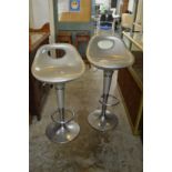 A pair of bar stools.