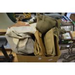 Army bag and other items.