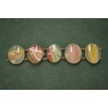 An agate bracelet.