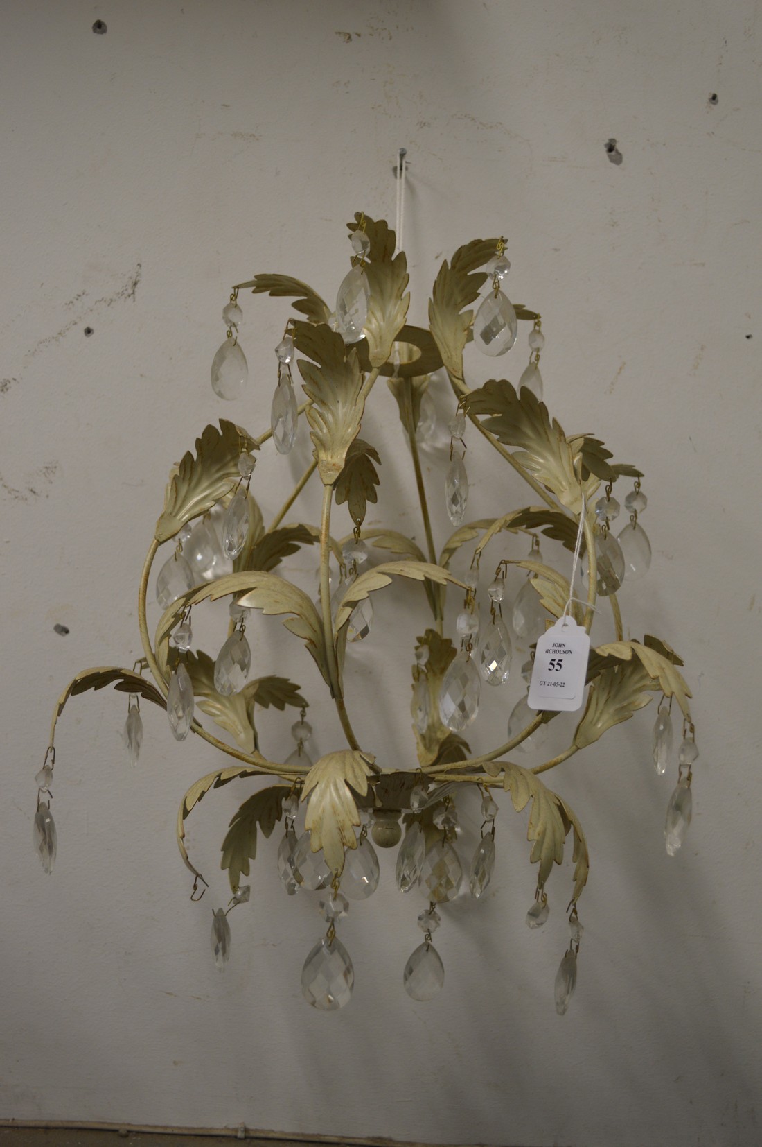 A decorative chandelier.