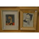 Two Picasso style prints.