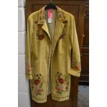 A Radley ladies' floral embroidered velvet coat, size 12.