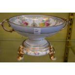 A Noritake pedestal dish and stand.