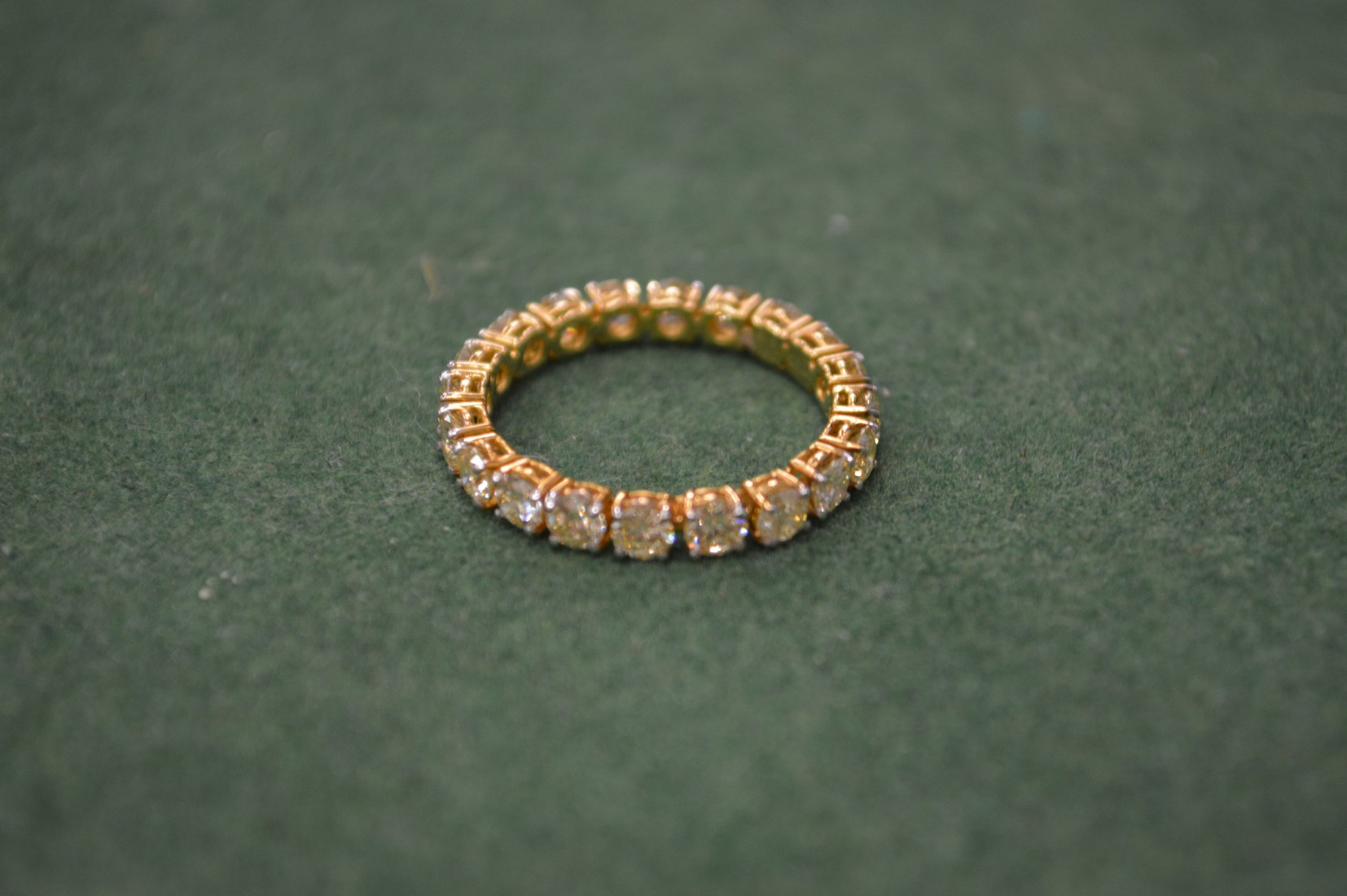 An 18ct gold and diamond eternity ring.