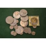 Various coins.