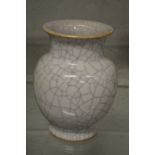A Chinese crackle glazed vase.