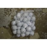 A bag of golf balls.