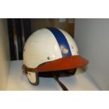 An old crash helmet.