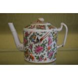 A Canton teapot and cover.
