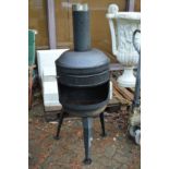 A chiminea.