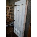 A white painted pine door.