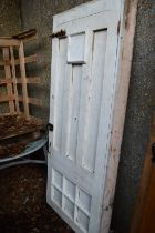 A white painted pine door.