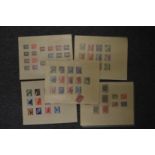 A small group of stamps.