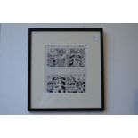 Tim Marwood, original artwork for Thomas The Tank Engine, framed and glazed.