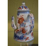 A Japanese Imari coffee pot.