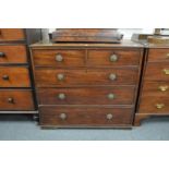 A 19th century mahogany chest of drawers.