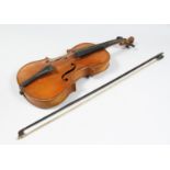 A VIOLIN AND BOW. 23ins long.