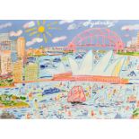 Ken Done (born. 1940) Australian, A poster of Sydney, lithograph, 19.75" x 26".