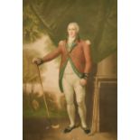 Will Henderson after L. F. Abbott, 'Henry Callender', a gentleman golfer, mezzotint, signed in