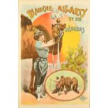 Blanche Allarty et Ses Mehards, a colour poster published by Louis Galice, Paris, 39.5" x 25.5" (100