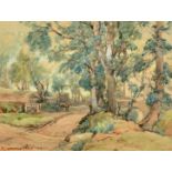 SAMUEL JOHN LAMORNA BIRCH (1869-1955) British. 'The Mill at Woodside, Perthshire' watercolour.