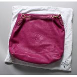 A PINK MULBERRY BAG.