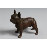 AN AUSTRIAN BRONZE BULL DOG. 2.25ins long.