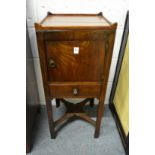 A 19th century mahogany pot cupboard.