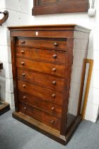 A good 19th century mahogany Wellington chest secretaire.