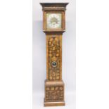 A GOOD 18TH CENTURY ENGLISH MARQUETRY CASED LONG CASE CLOCK with 11 inch dial, striking on a