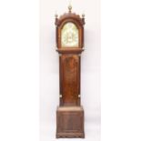 A GOOD GEORGE III MAHOGANY LONG CASE CLOCK by RICHARD ROUGHSEDGE, TWICKENHAM with silent and
