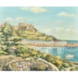 E. W. GOLDING. (20th Century) a view of Jersey Castle, oil on canvas. Signed and indistinctly dated,