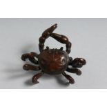 A LARGE JAPANESE BRONZE CRAB.