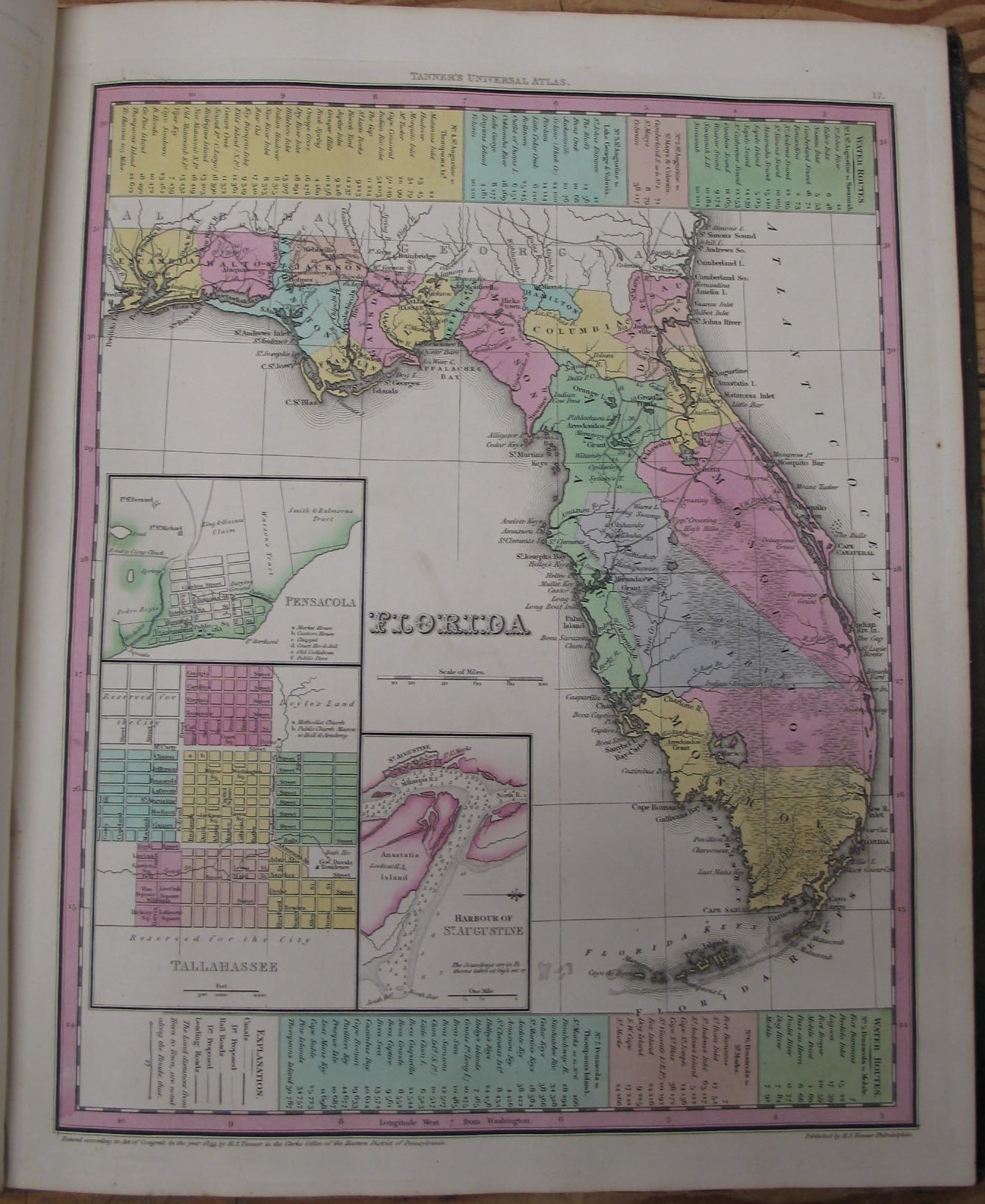 [ATLAS / AMERICANA] TANNER (H.) A New Universal Atlas...of the World. With a special map of each