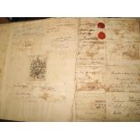 FREE FRONTS, HOUSE of LORDS ms. passes, etc., mostly laid down into an album, 1820's & 1830's,