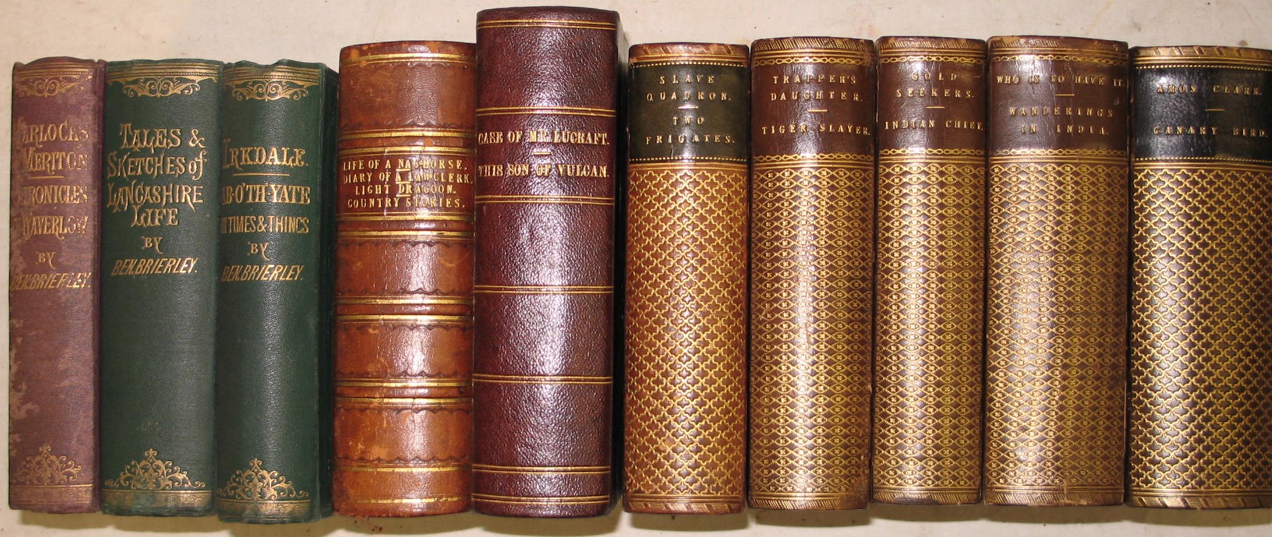 VICTORIAN LITERATURE, a collection of mainly 1860's novels etc., small format, bound mostly 2 per