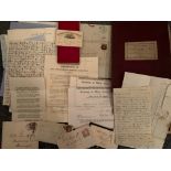 [KNARESBOROUGH] a collection of printed ephemera, family letters (some postal interest) mostly