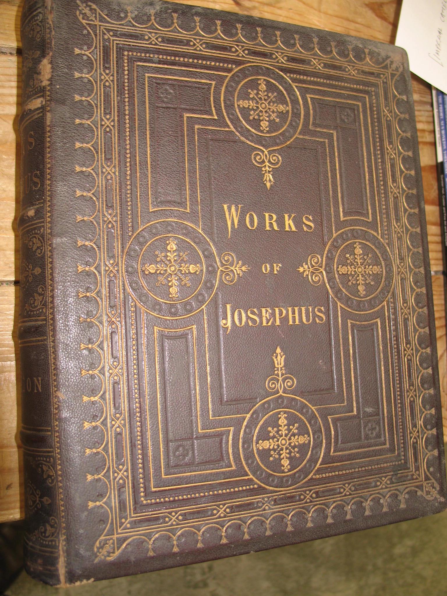 JOSEPHUS, Complete Works, stout 4to, chromo plates, decorative morocco gilt,London, n.d. ca. 1860 - Image 2 of 2